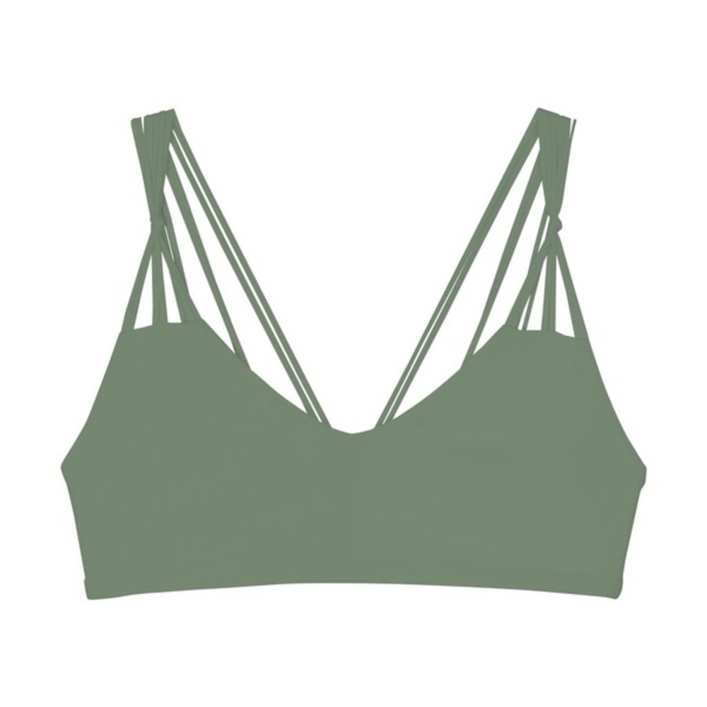 Mikoh Green Strappy Bathing Suit Top
